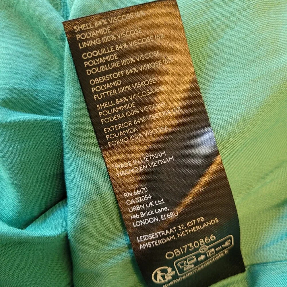 Anthropologie One Shoulder Bird Floral Print Midi Maxi Dress - Picture 9 of 9